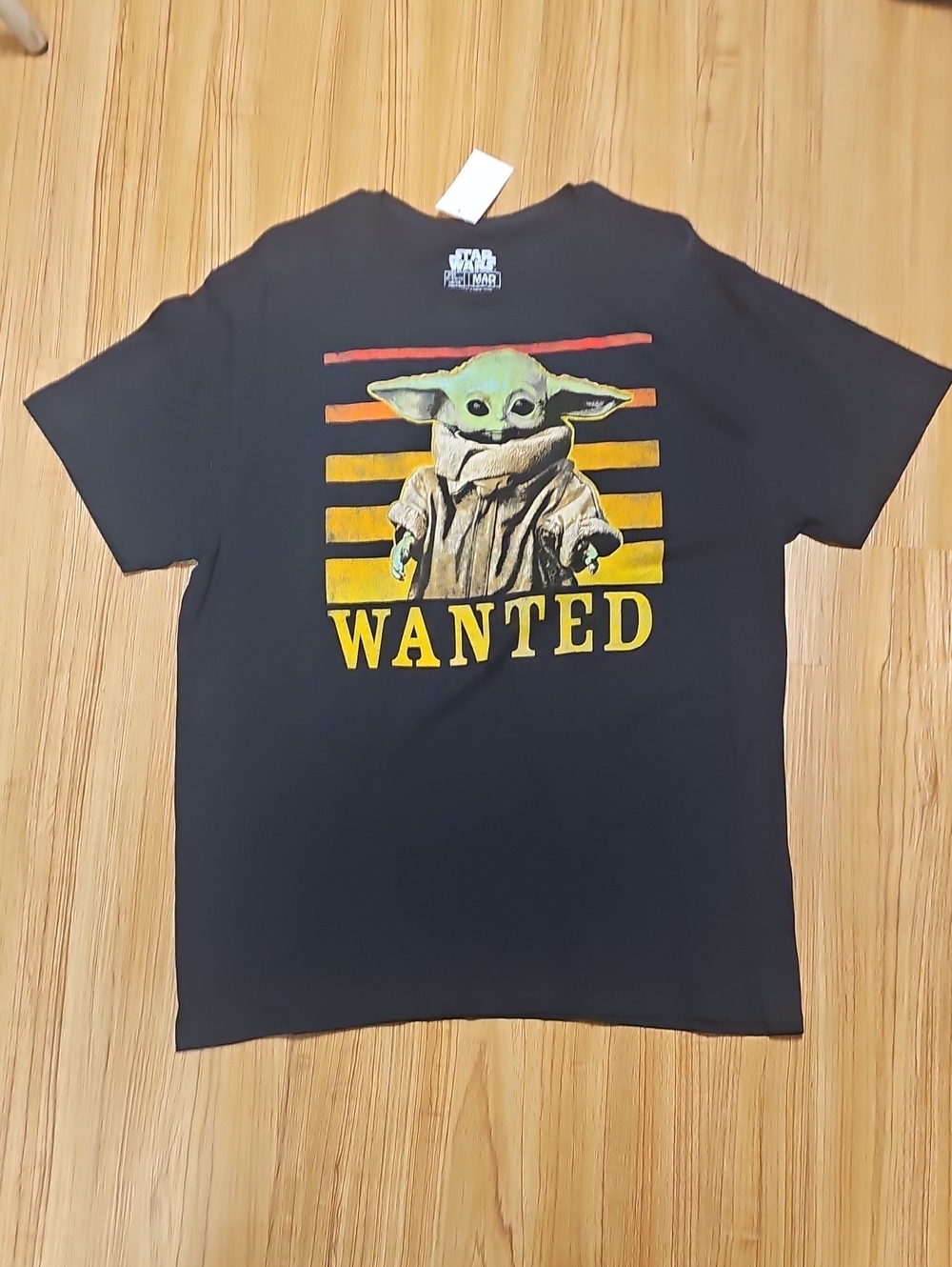 Men Star Wars The Mandalorian "Wanted" Baby Yoda Graphic Tee - Black Size XL